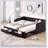 Wooden Daybed With Trundle Bed And Two Storage Drawers , Extendable Bed Daybed,Sofa Bed With Two Drawers-401945247