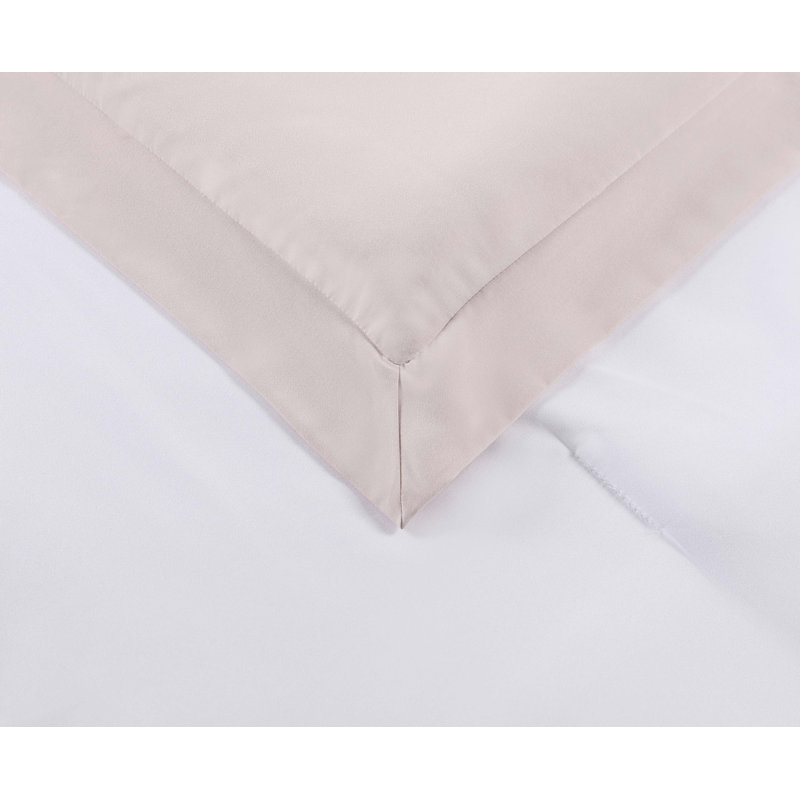 Full White Microfiber Reversible Bed in a Bag Set