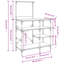 Baker's Rack 90X40x132 Cm Engineered Wood And Metal-1987478033