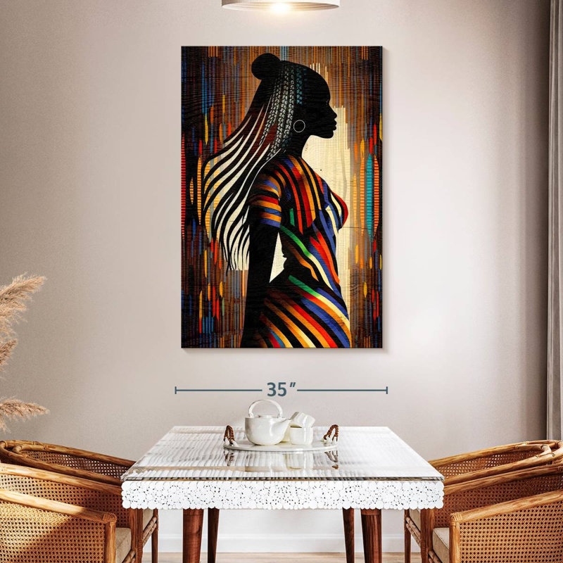 Leisha African Stripes, 51" H x 34" W