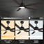 60'' Lisk 5 - Blade  Smart ceiling fan with light-860379674