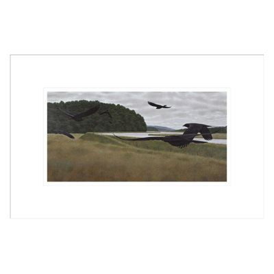 «Sept corbeaux» par Alex Colville - impression giclée encadrée