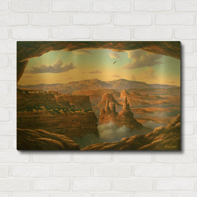 « Île dans le ciel, Canyonlands » par Eduardo Camoes, tableau mural en métal doré, 91,4 cm x 61 cm