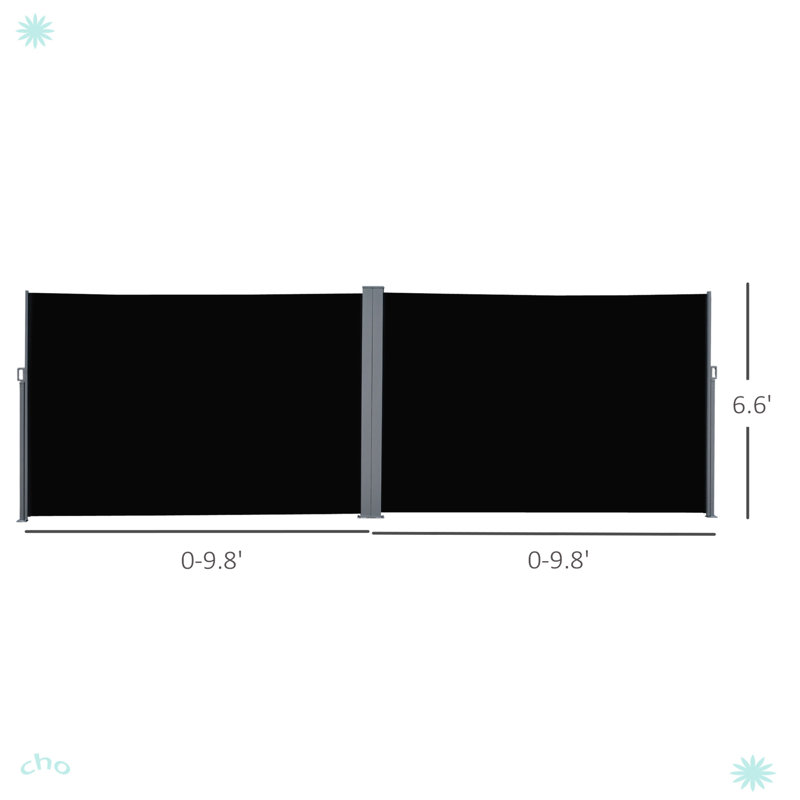 Double auvent de jardin pour terrasse