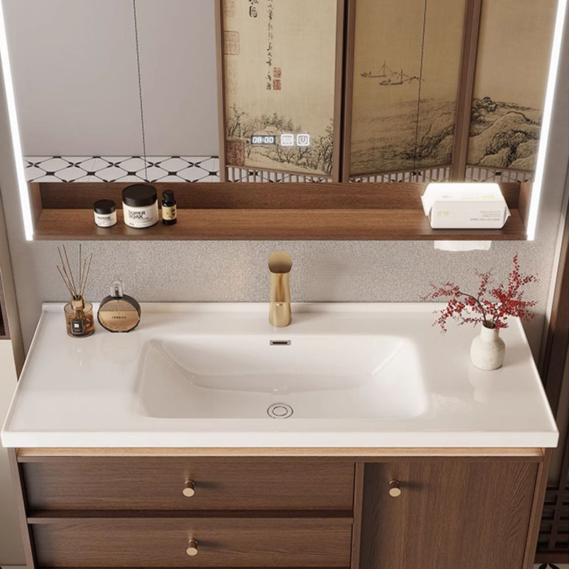 Armoire de salle de bain rétro de style chinois