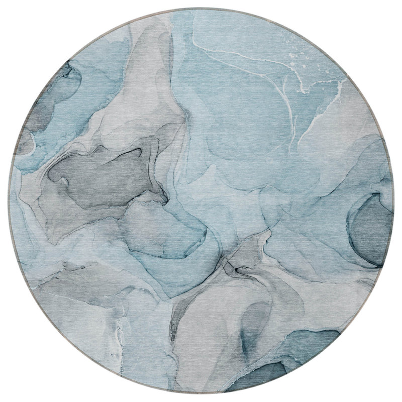 Tapis extérieur rond 8 pi