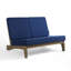 Causeuse d'extérieur avec coussins 43,9 po Polett-754618735-754622020