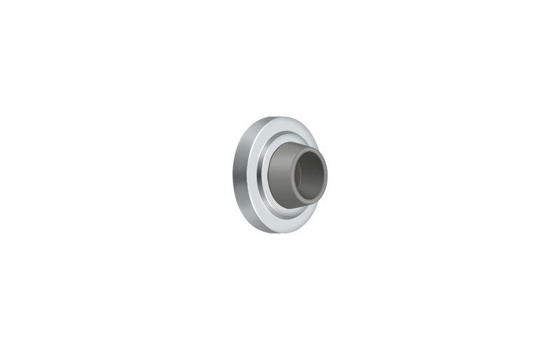 Door Stop, Polished Chrome