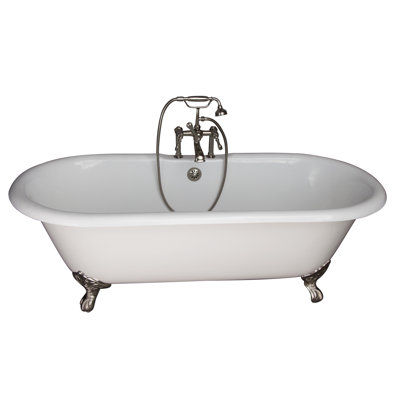 68'' x 31'' Freestanding Soaking Cast Iron Bathtub