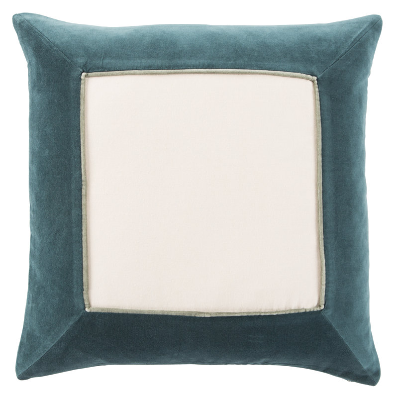 Housse de coussin Emerson, Housse de coussin seulement - sans coussin, Bleu sarcelle