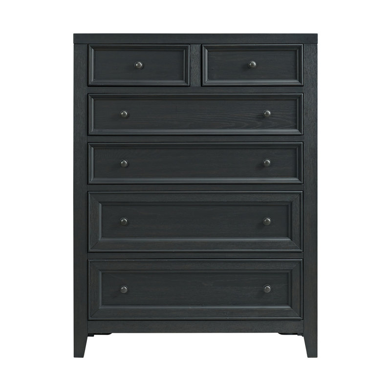 Commode 6 tiroirs Gypse, Blanc