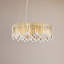 Chatter 12 Light 24in x 8.5in Round Pendant in Gold Mirror with Clear Radiance Crystals-1548427995