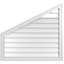Half Peaked Left Surface Mount Signature Urethane Non-Functional Gable Vent 6/12 Pitch Primed Tan-104431412