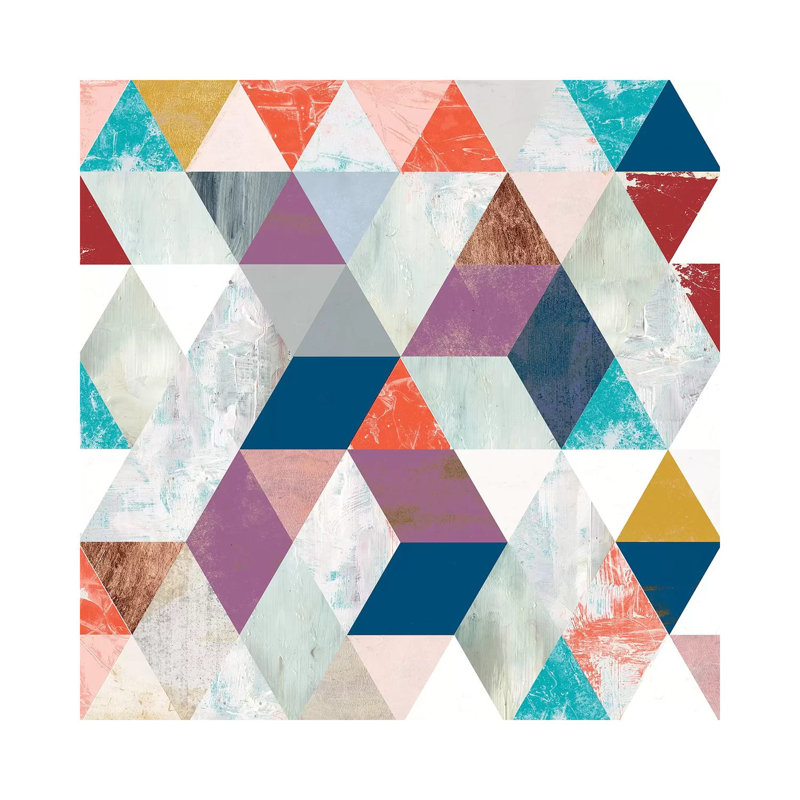 Bright Mosaic I by Victoria Borges - Wrapped Canvas Gallery-Wrapped Canvas Giclée, 66.04 cm H x 66.04 cm W x 3.175 cm D