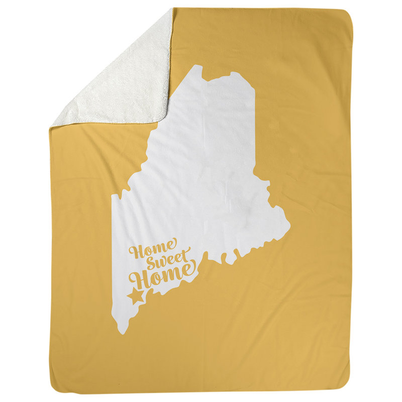 Couverture polaire pour la maison portland, 60 po x 80 po, Jaune