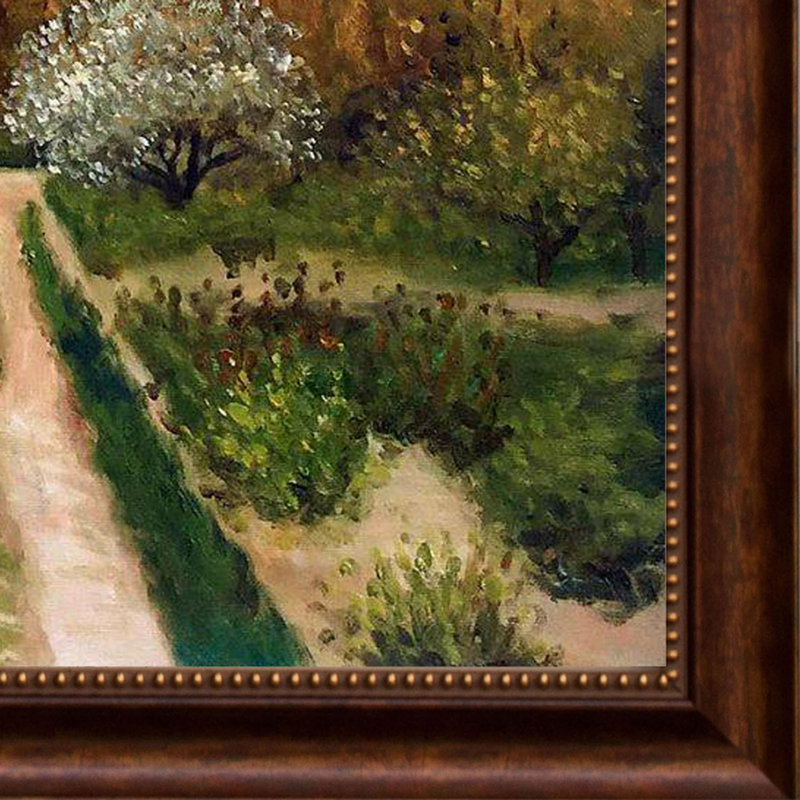 «Trees in Bloom» par Claude Monet - reproduction d'art sur toile encadrée, H 24 po x l 28 po x P 2 po, Perle de Vérone