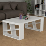 Aislin Versatile Coffee Table with Storage and Open Compartments