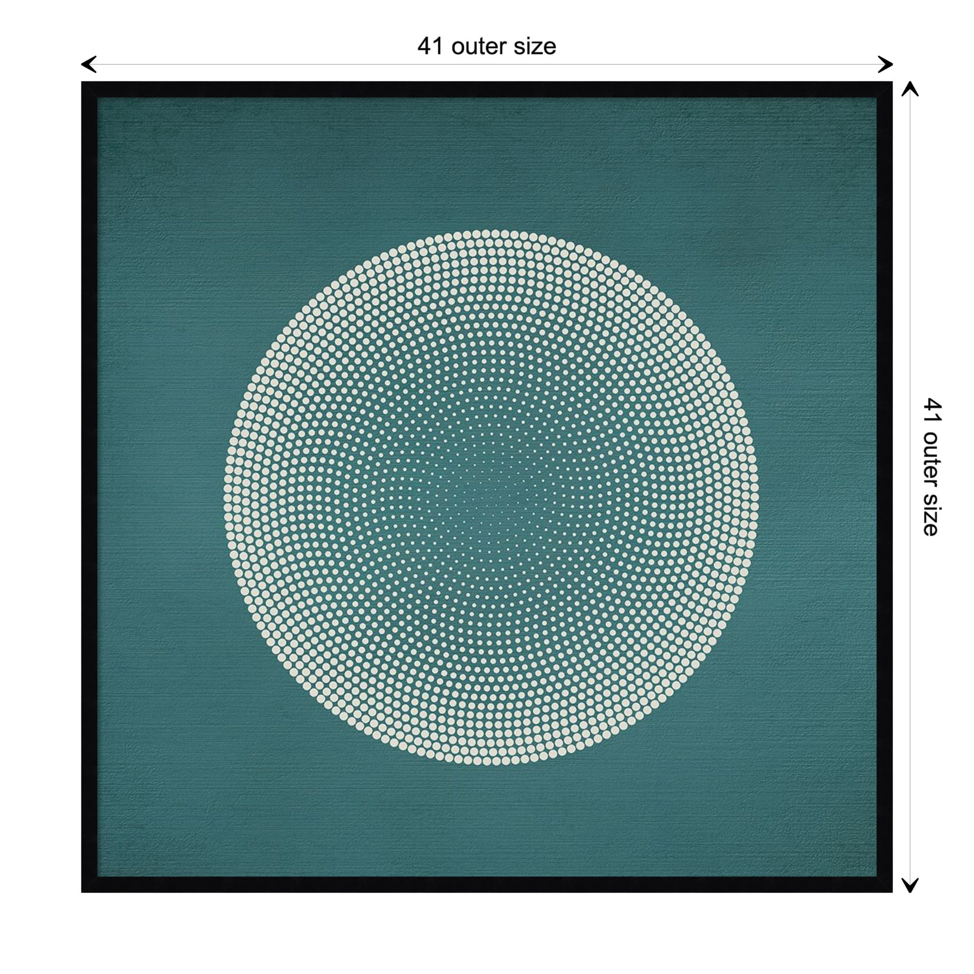 Circles by Incado, Black, 41" H x 41" W x 1" D