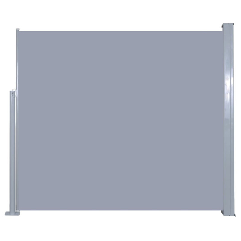 Dakota Fields 300cm W x 0.07cm D Grey Cover Retractable Side Awning, Grey