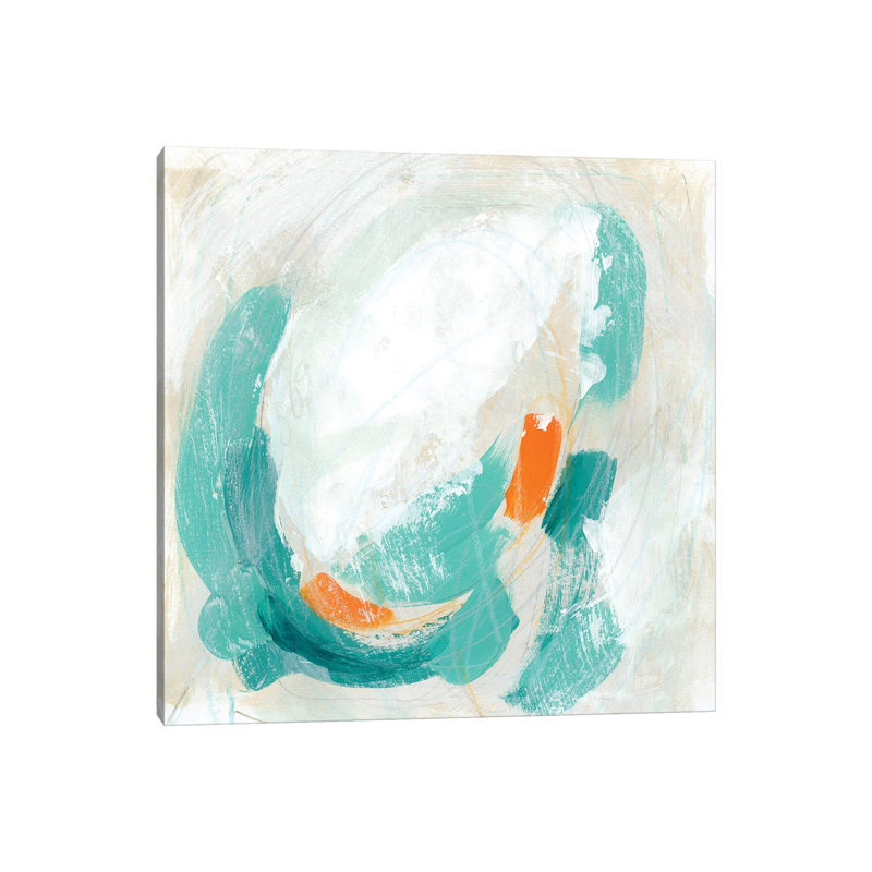 Tidal Current I by June Erica Vess - Wrapped Canvas Painting, 30.48 cm H x 30.48 cm W