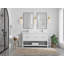 Meuble-lavabo double 60 po avec plateau en quartz Catalina