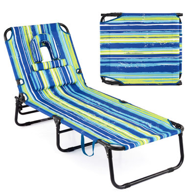 Longin Outdoor Metal Chaise Lounge