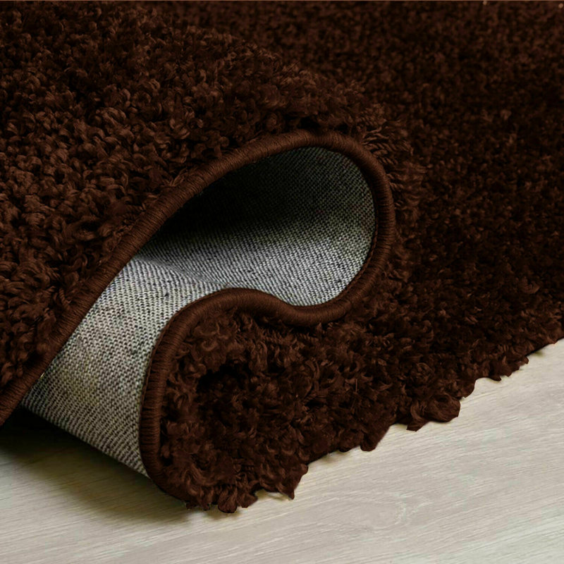 Fiana Solid Colour Shag Area Rug, Rectangle 200 x 290cm