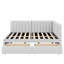 Full-Size Upholstered Daybed With Two Spacious Built-In Storage Drawers-810075323