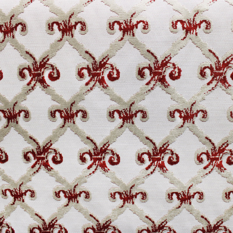 Traditional Cut Velvet | Barlet Fabric, Brick
