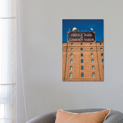 Low Angle View Of A Baseball Park 2, Oriole Park At Camden Yards, Baltimore, Maryland, USA by Panoramic Images - Wrapped Canvas Gallery-Wrapped Canvas Giclée