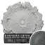 Médaillon de plafond Endurathane Medea, DO 16 1/2 po x P 1 1/2 po (convient aux auvents jusqu'à 5 1/2 po), finition pierre spartan peinte à la main-27784175
