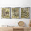 Eco Print I - ensemble de 3 peintures sur toile encadrées-549644692-549644696
