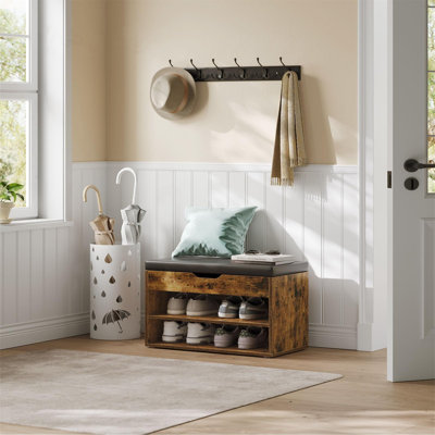 4 Pair Shoe Storage Bench