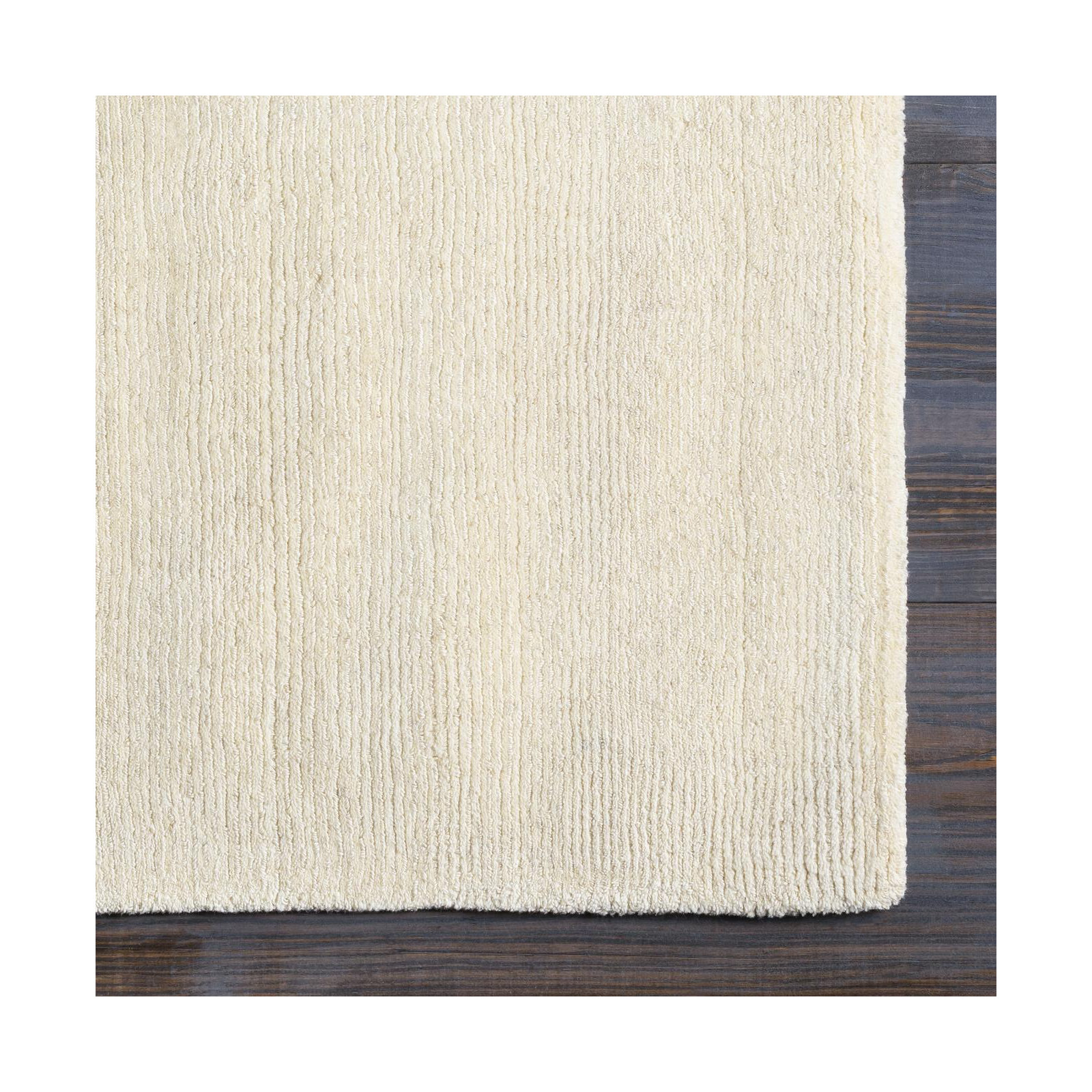 Crowe Wool Light Beige Performance  Area Rug, Sample 18" x 18"