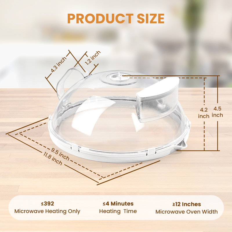 Housse de micro-ondes pour les aliments, 10.83"