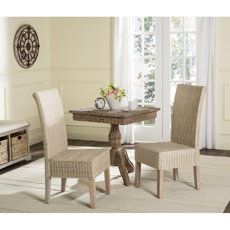 McKenney 17.7'' H Pine Side Chair, White Washed