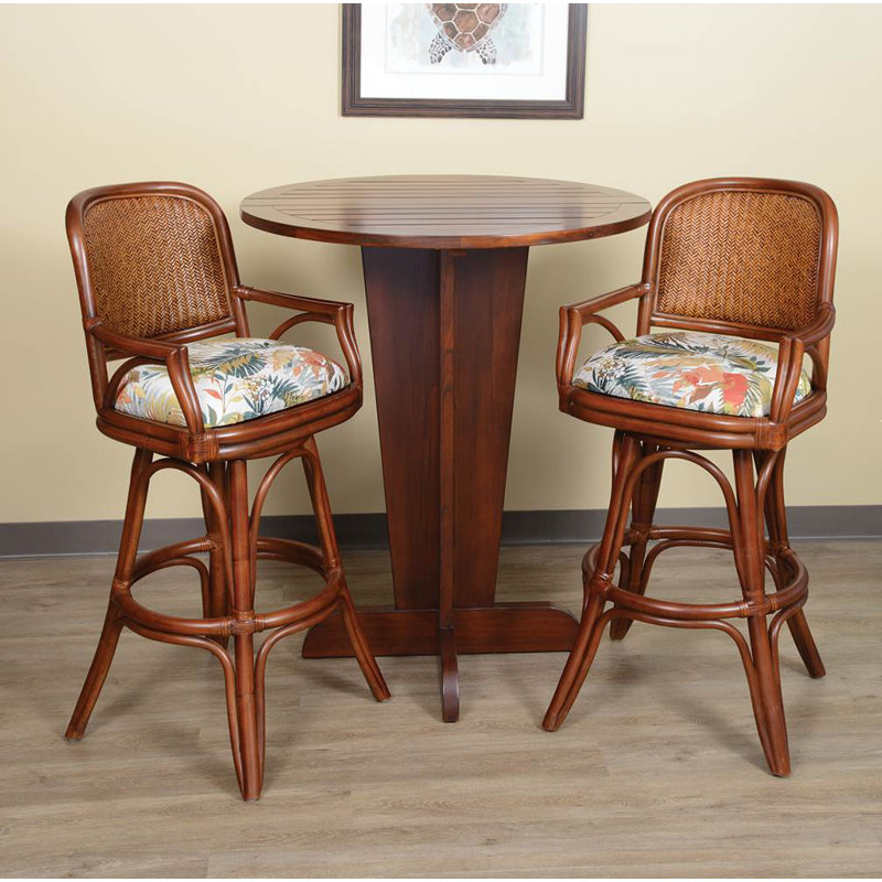 Tabouret pivotant Daquante, Terre de Sienne, Tabouret de bar (siège d’une hauteur de 30 po)