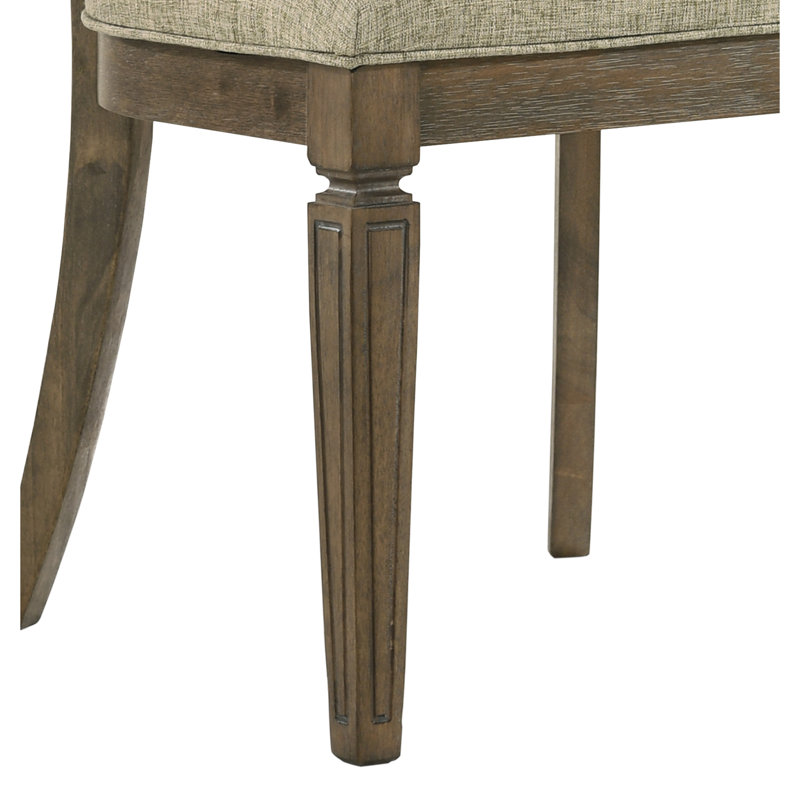 Chaise d'appoint en tissu (ensemble de 2)