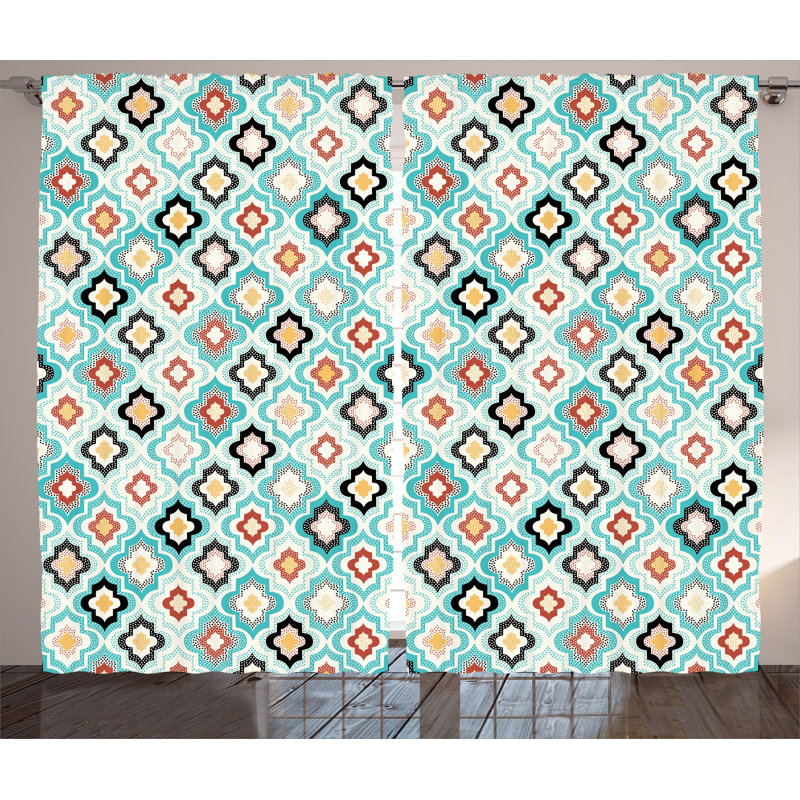 Amanzia Semi Sheer Curtain Pair, 54" W x 96" L