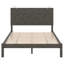 Ensemble de chambre à coucher 3 pièces, lit plateforme double avec deux lumières de chevet, table de chevet 2 tiroirs-2013727557