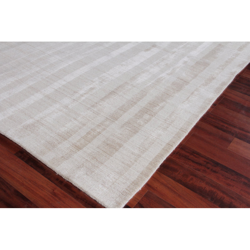 Robin Stripe Striped Area Rug in Light Khaki, Rectangle 12' x 15'
