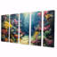 Ensemble de salon Blue Coral Sea Floor Symphony II - art mural corail-681105301