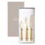 Fantasia Ice Gold Cheese Knives - 3 Pieces - Sage-541136378