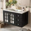 Meuble-lavabo flottant avec lavabo en céramique