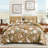7 Pieces Striped Comforter Set Lightweight Microfiber with Comforter, Pillowcases, Pillow Shams, Flat Sheet & Fitted Sheet-130000882-130000903