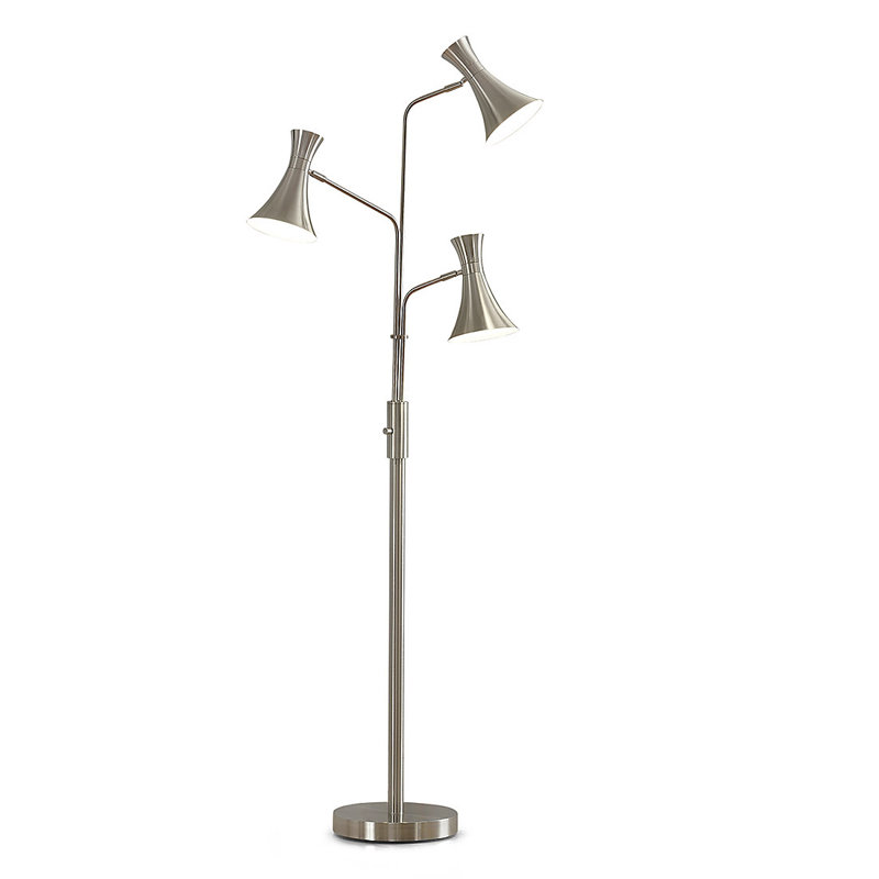 Shoalhaven 75'' Tree Floor Lamp, Brushed Nickel, Brushed Nickel