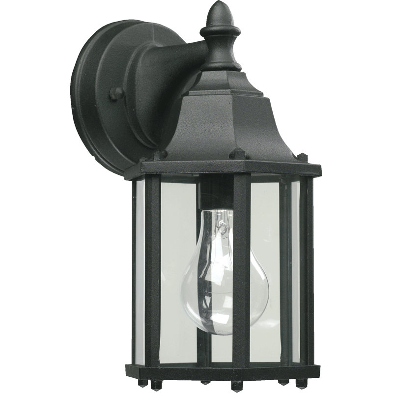Lanterne murale d'extérieur à 1 ampoule Anjolie, Noir
