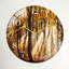 "Autumn Forest", horloge murale en verre-1984635685