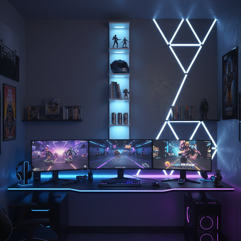7-tier Rgb Wall Shelf, White