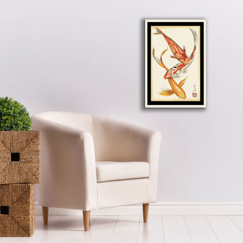 Toile épique Graffiti «Koi Fish 2» par Chariklia Zarris, 18 po x 26 po